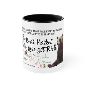 Funny Stock Trader Coffee Mug, Bear Market Principles Mug, Stock Market Gifts, Stock Market Investor Gift
