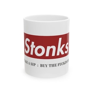 Stock Trader Mug, Buy The Dip, Trader Hold The Line Coffee Mug, Investing, Stock Market gift, Investing Mug, Funny coffee mugs, Wall Street