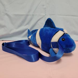 Blue Clownfish Plush Pack Crossbody Bag