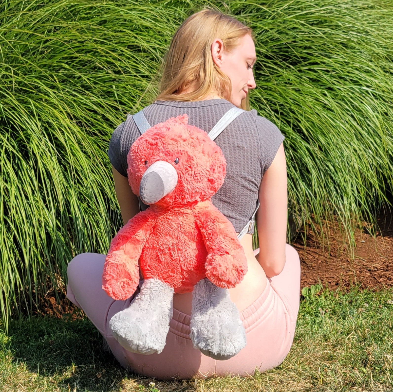 Vintage Flamingo Pineapple Pattern Backpack main image 0