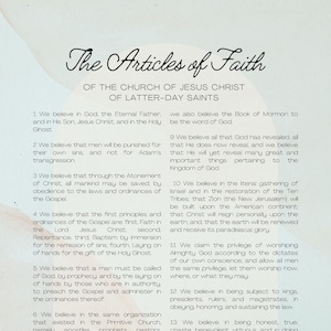 The Articles of Faith
