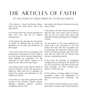 The Articles of Faith