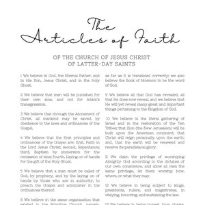 The Articles of Faith