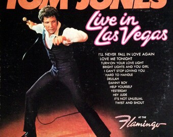 Tom Jones - Live in Las Vegas - VG+Plus - Vintage Vinyl LP Record Album Stereo