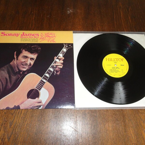 Sonny James - Roses Are Red - VG+Plus - Vintage Vinyl LP Record Album Stereo