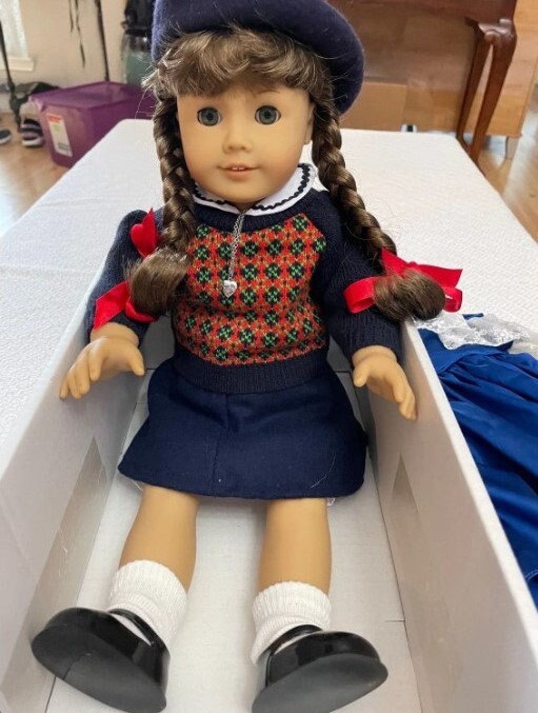 VERY RARE American Girl MOLLY Doll in Box With Locket Etsy
