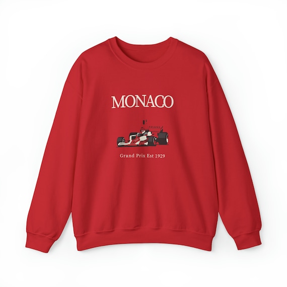 Red Formula 1 Retro Style Crewneck Sweatshirt Vintage Racing Fan Sweater Etsy