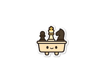 Cute Captured Piece Tray Sticker