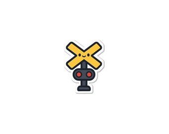 Cute Crossing Sign Sticker