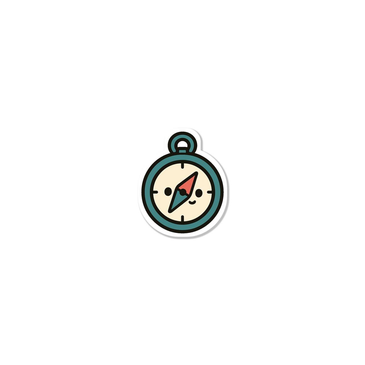 Cute Compass Sticker - Etsy