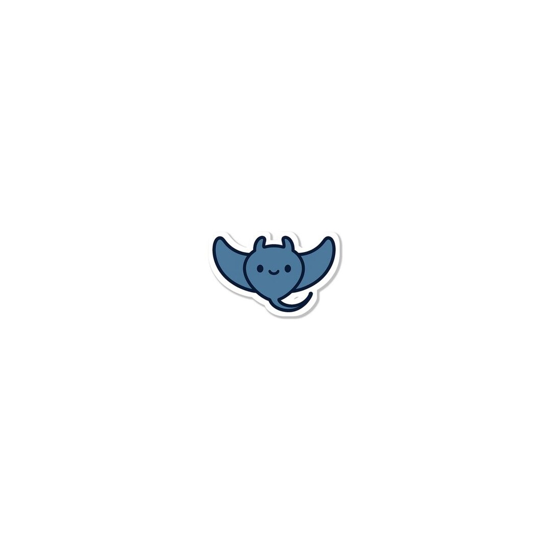 Cute Manta Ray Sticker - Etsy