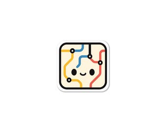 Cute Rail Map Sticker