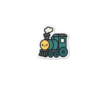 Cute Steam Locomotive Sticker
