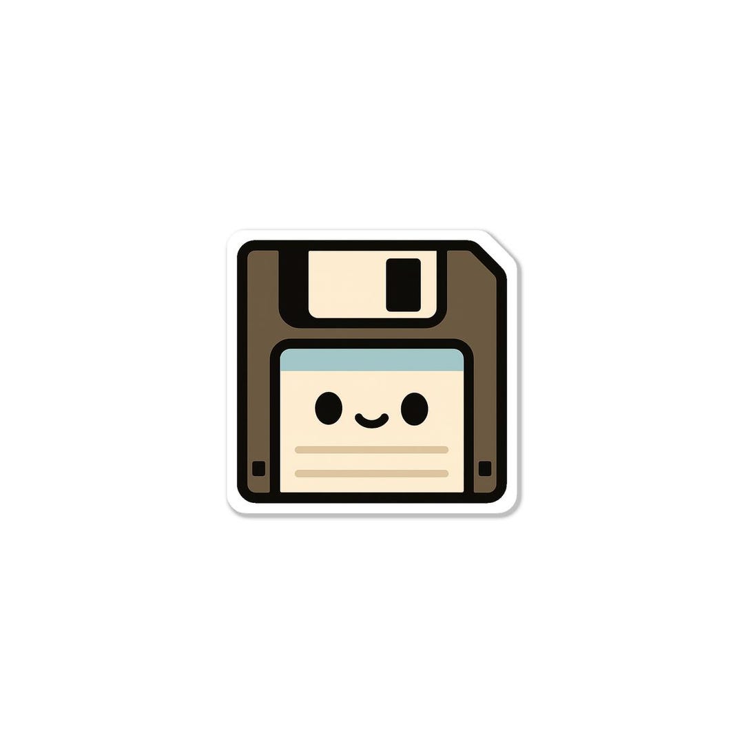 Cute Floppy Disk Sticker - Etsy