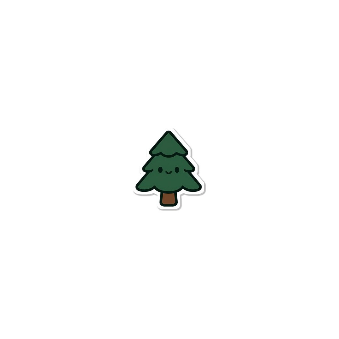 Cute Pine Tree Sticker - Etsy