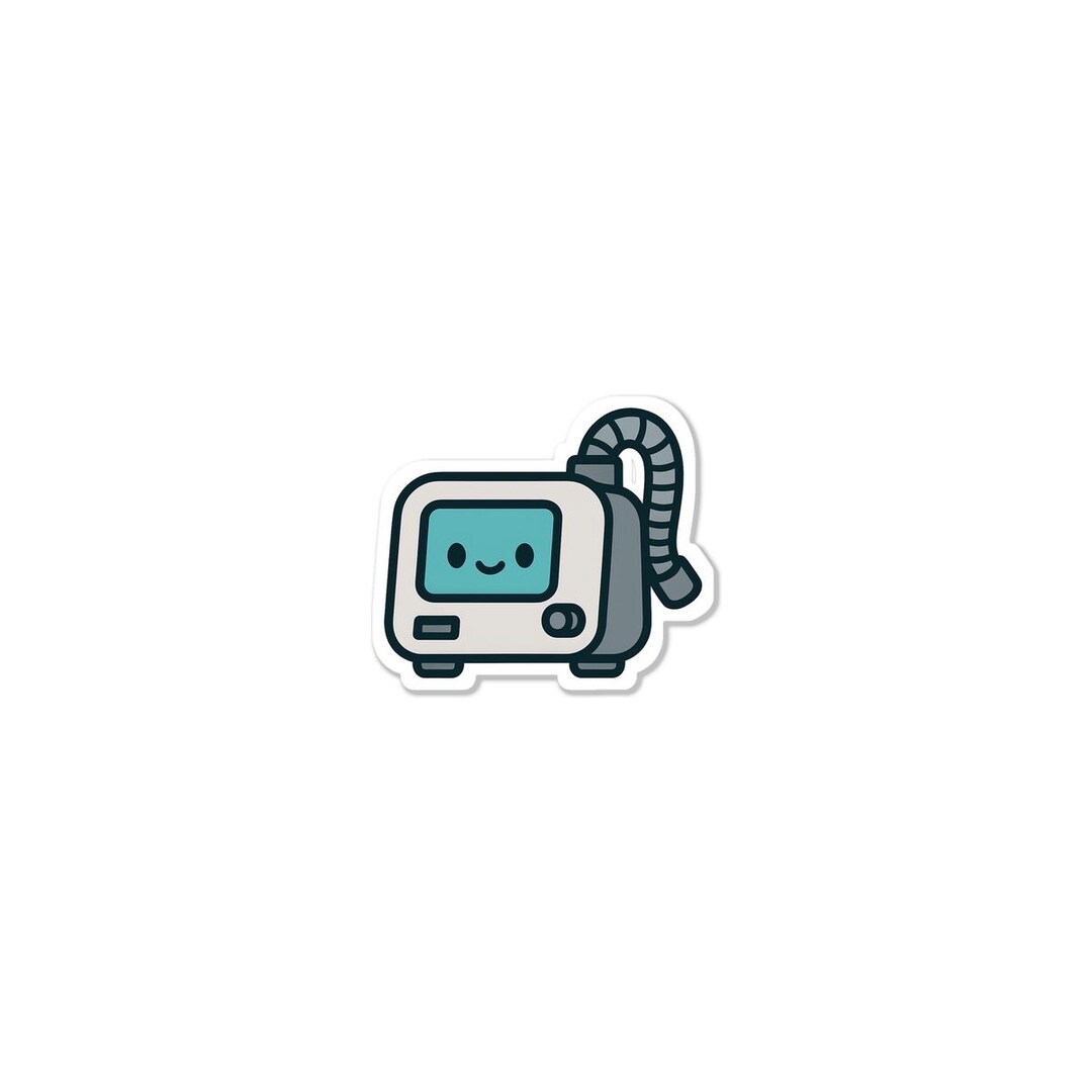 Using Cpap Machine Stickers Cute CPAP Machine Sticker - Etsy