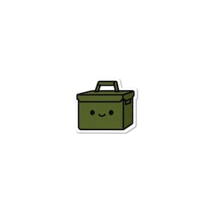 Cute Cache Container Sticker