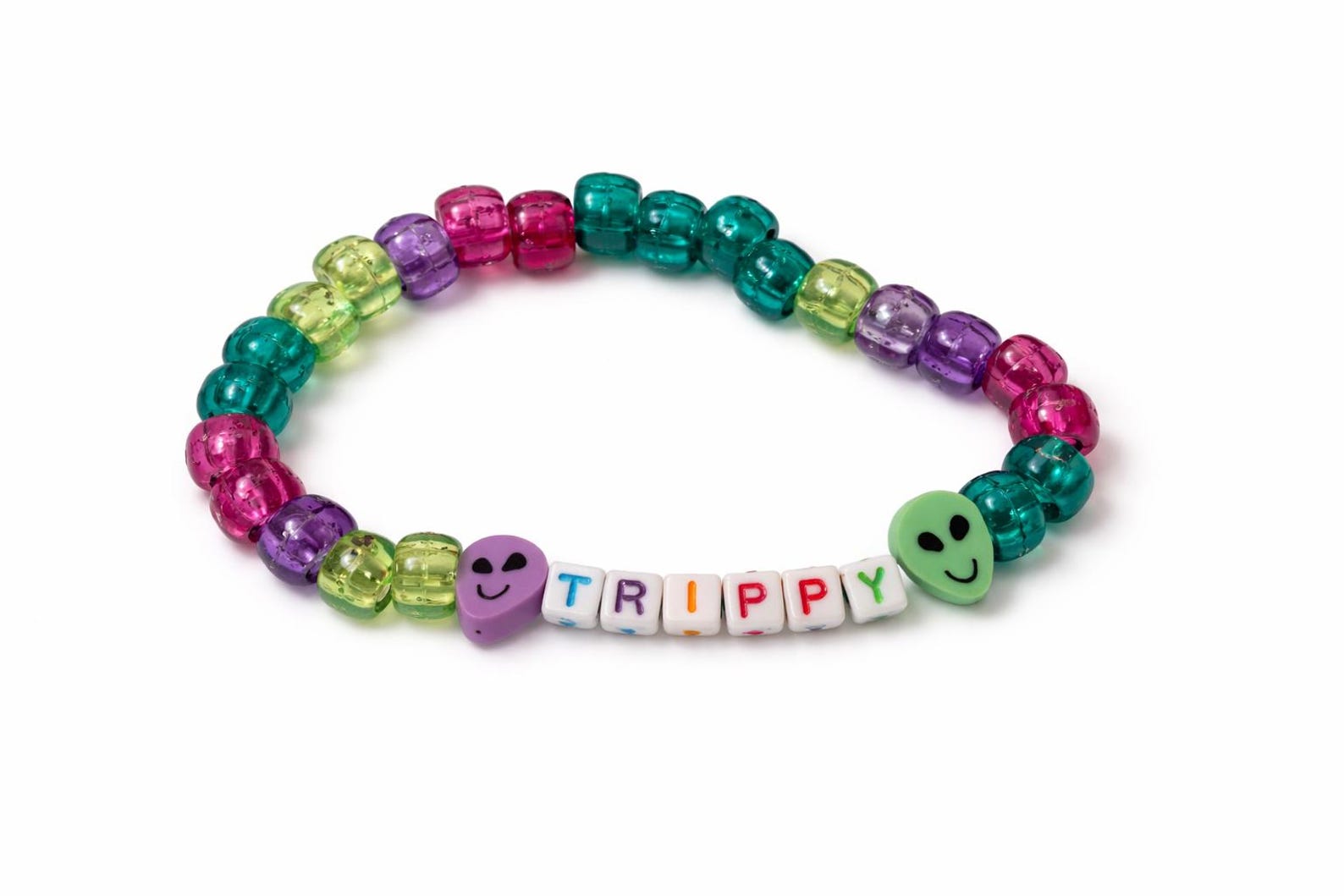 Alien Rave Kandi Bracelets | Trippy Full Send Festival Jewelry - Etsy