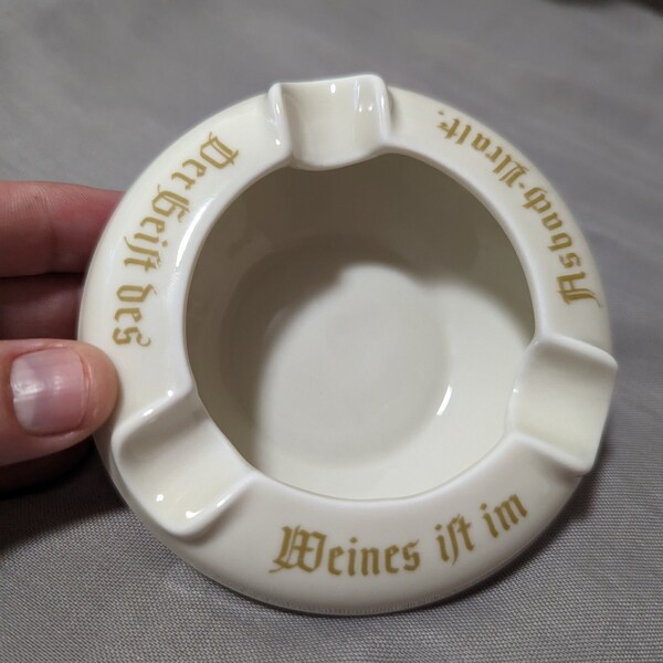 Vintage Ashtray Germany - Advertising piece for "Asbach-Uralt" (German Brandy)