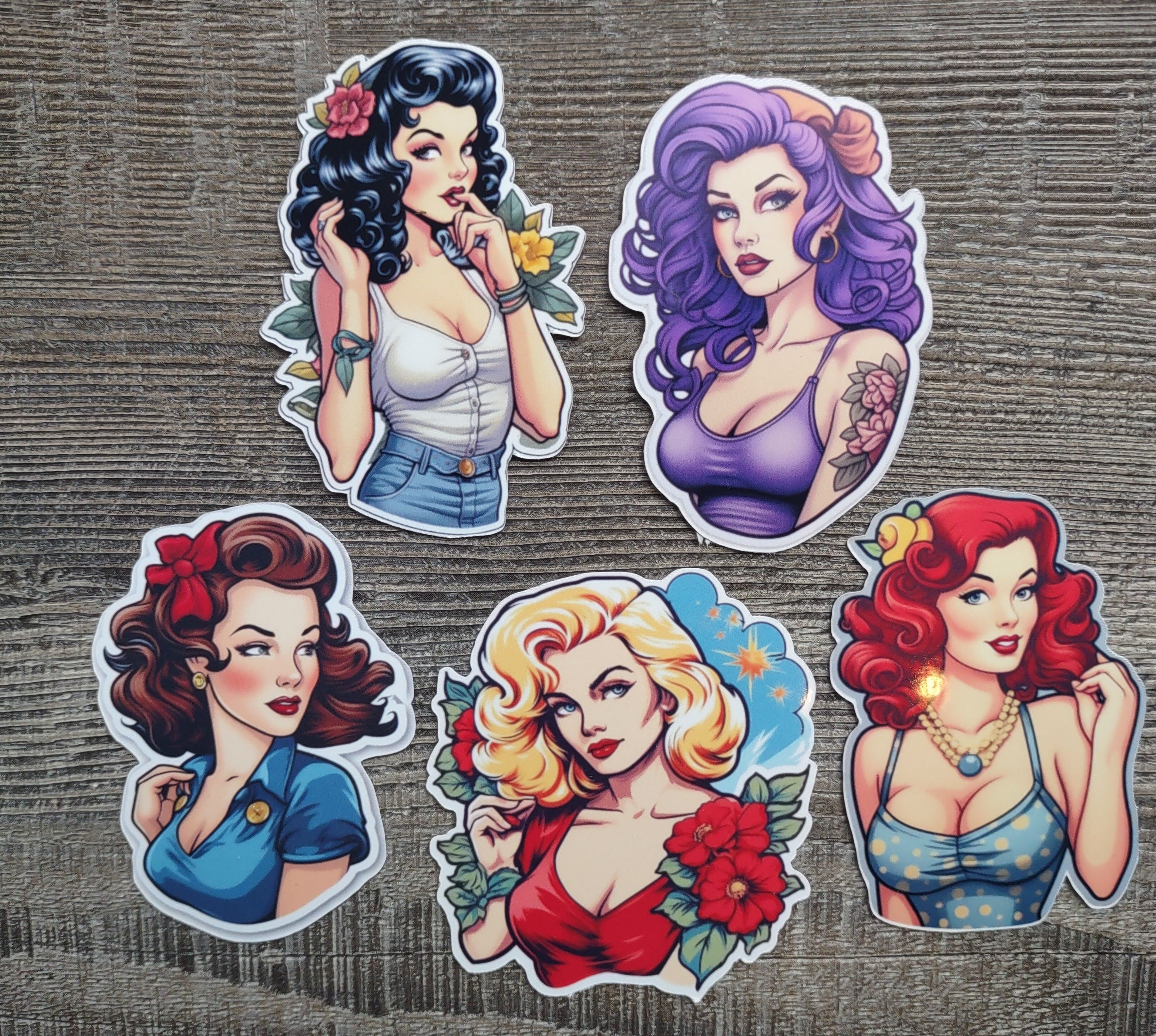 Adesivi Per Skateboard Retro Pin Up Girl Locker Toolbox Stickers Laptop Car Truck Bike Old Adesivo Pin-up Girl Retro - 11