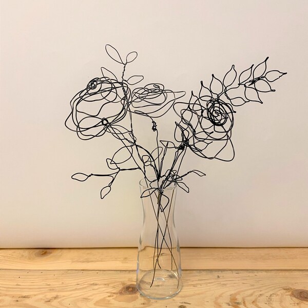 Wire Flower Bouquet Etsy