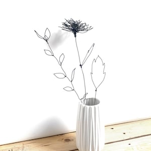 Dahlia wire flower / Wire office decoration/ Home wire decoration/ 3D flowers