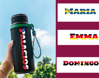 Customizable Colombia Flag Vinyl Stickers - 2 Pack - Perfect For Bike, Laptop, Name Personalization