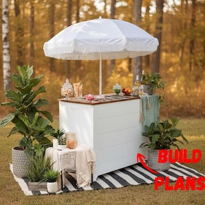 DIY Collapsible Charcuterie Cart Build Plans: Foldable Food Display (PDF Download)