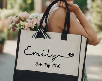 Custom Girls Trip Tote Bag, Girls Trip Gifts, Girls Trip Totes, Girls Trip Favors, Girls Weekend, Custom Vacation Bag, Gift For Girls Trip
