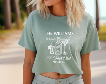 Custom Bach Shirt, Miami Bachelorette Custom Crop Top, Bach Trip Shirts, Miami Bach Shirt, Girls Group Shirts
