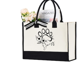 Personalized Dog Bag, Custom Dog Mom Gift, Custom Dog Tote, Dog Mom Tote Bag, Dog Mom Bag, Dog Mom Bags