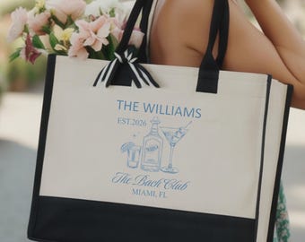 Miami Bachelorette Tote Bag, Bachelorette Totes, Beach Wedding Welcome Tote Bag, Miami Beach Bachelorette Tote, Custom Bride Bag