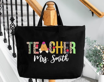 Personalized Teacher Tote, Teacher Appreciation Tote, New Teacher Tote Bags, Teacher Tote Bag Personalized, Tote Bags Canvas Teacher