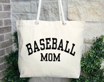 Baseball Mom, Baseball Mom Bag, Baseball Mom Gifts, Baseball Team Mom, Baseball Bag, Sports Mom Tote, Baseball Mom Tote, Sports Tote Bag
