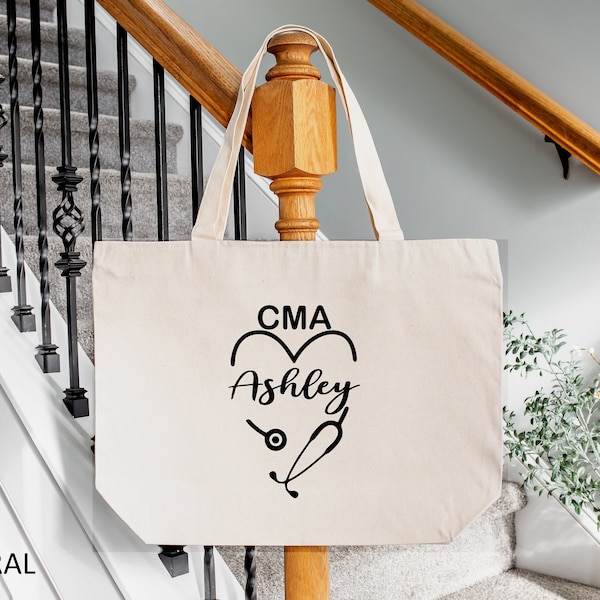 CMA Gift, Medical Assistant Gifts, Certified Medical Assistant, Graduation Gift for Nurse, Custom Nurse Gift, CMA Tote Bag, Tote Bag Nurse