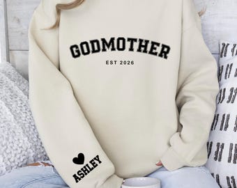 Godmother Sweatshirt, Godmom Sweatshirt, Godmother Gift, Godmother Proposal, Godmother Gifts, Godmother Sweater, Gifts For Godmother