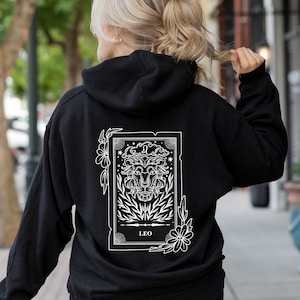 Leo Hoodie, Leo Birthday Gift for Women, Leo Zodiac Sign, Horoscope Astrology Gifts, Zodiac Sign Birthday Gift, August Birthday Gifts