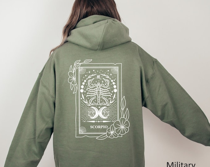 Scorpio Gifts For Women, Horoscope Gift, Scorpio Bday Gift, Birthday Gifts For Her Best Friend, Birthday Gift Hoodie, Scorpio Hoodie