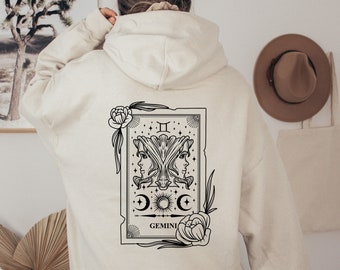 Gemini Hoodie, Gemini Birthday Gift, Hoodie Words on Back, Bday Gifts for Girl, Gemini Queen, Gemini Gift, Birthday Gift For Best Friend