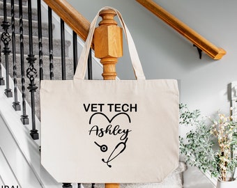 Personalized Veterinary Technician Gifts, Vet Tech Week Gift, Vet Tech Week, Vet Tech Week Bulk, Veterinary Tote Bag, Veterinary Gift