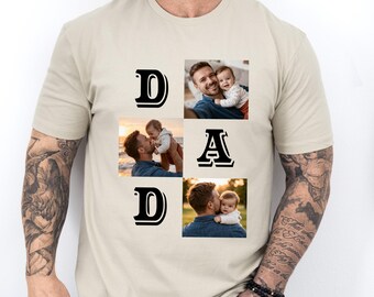 Memory Shirt for Dad, Personalized Photo Keepsake Tee, Meaningful Gift from Kids, Custom Picture Shirt, Emotional Father Gift