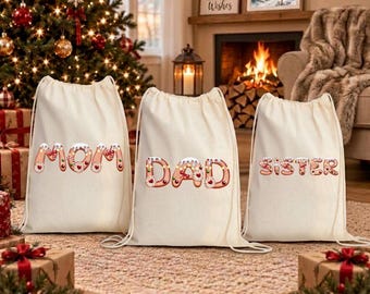 Special Delivery Bag, Delivery from Santa Toy Bag with Name, Large Reusable Santa Bags, Christmas Eve Box Alternative for Christmas Present