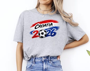 Croatia Football T-Shirt, International Soccer 2026 Shirt