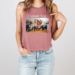 Custom Crop Top, Custom Photo Gifts, Custom Image Crop Top, Custom Tshirt, Custom Shirt, Custom Photo Shirt image 6