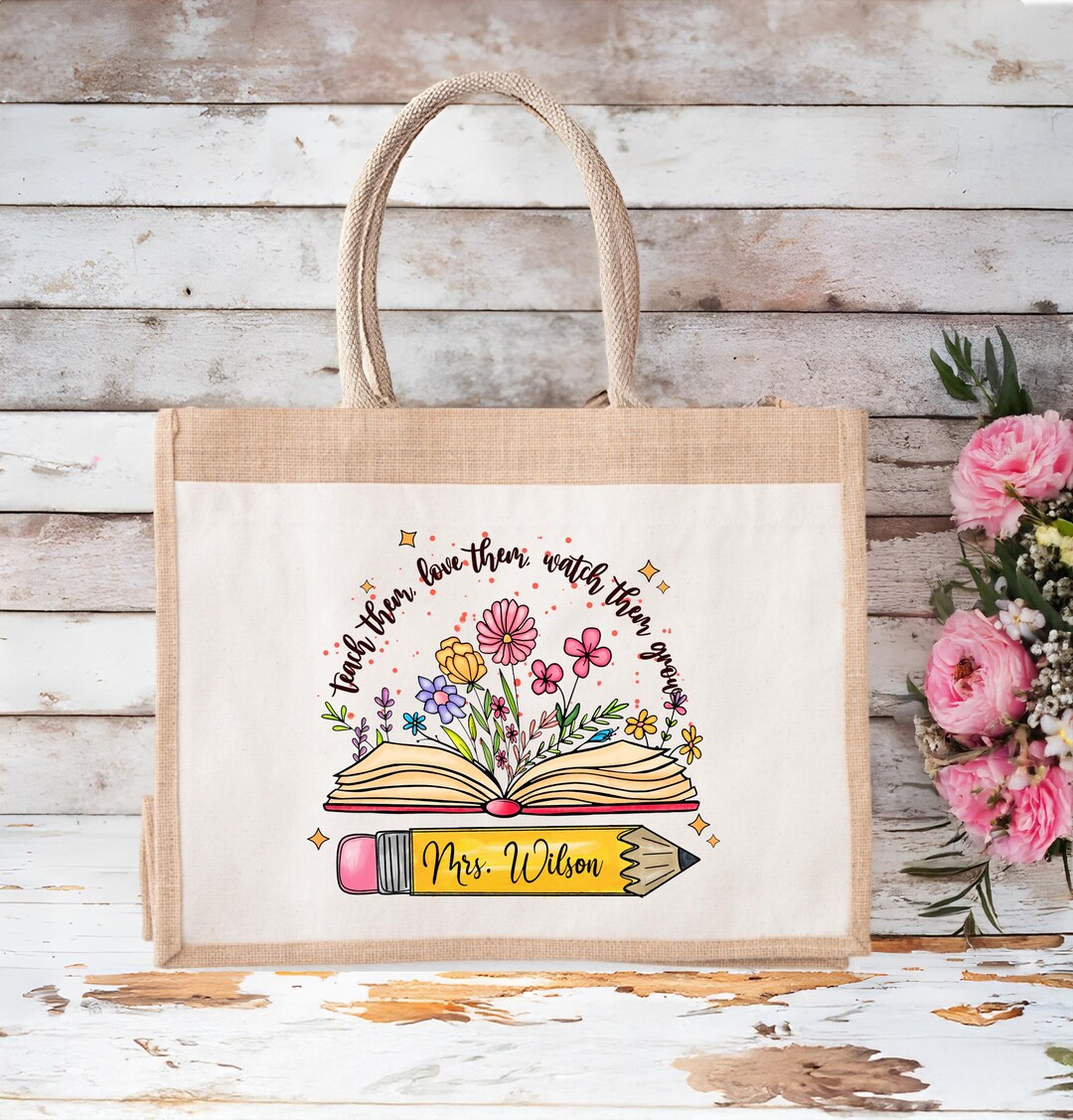 Teacher’s Joy | Handmade Quilted Tote