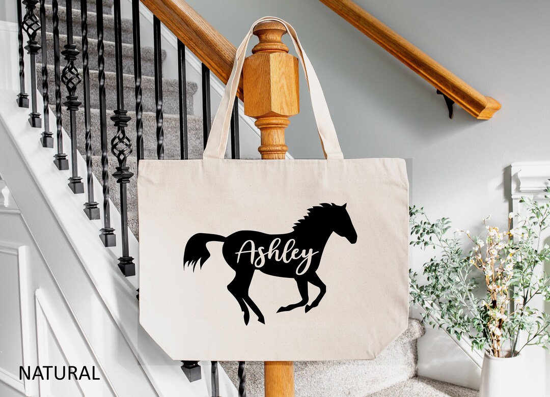 Personalized Horse Tote Bag, Horse Tote Bag, Personalized Gift, Horse