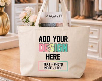 Custom Bulk Tote Bag, Personalized Zipper Bag, Custom Zippered Tote Bag, Custom Photo Bag, Custom Image Tote Bag, Custom Zipper Tote Bag
