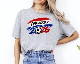 Paraguay Football T-Shirt, International Soccer 2026 Shirt
