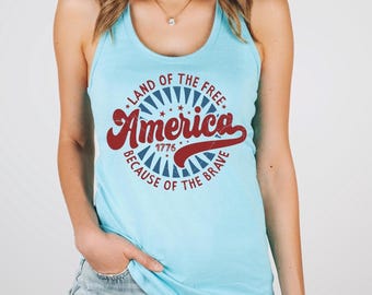 July 4th Tank Tops, America Tank, July 4th Tank, July 4th Clothing, 4th July Shirt, 4th of July Tank For Women, July 4th Tee