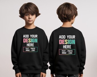 Custom Bulk Kids Sweatshirt, Personalized Text Sweatshirt, Custom Logo Sweatshirt, Custom Photo Kids Sweatshirt, Custom Image Kids Shirt